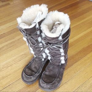 UGG Australia Uptown II Lace Up Shearling Boots